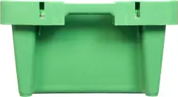Ящик пластиковый сплошной, 800x400x225 мм, 72 л, зеленый [211]
