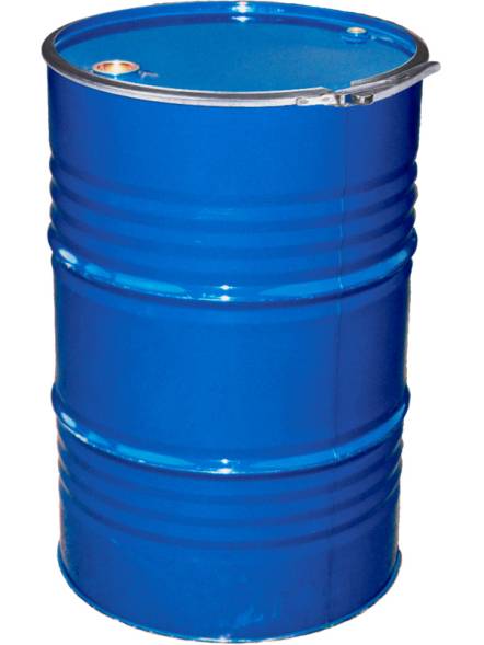 Бочка металлическая (стальная) с крышкой, обручем и двумя горловинам на 2&quot; и 3/4&quot;, 210 л, синий [БСЗ 210оп (СТ)]