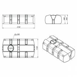 Емкость AUTO 1000 л