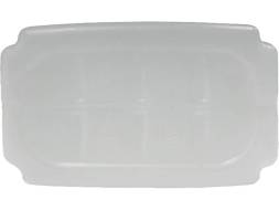 Канистра пластиковая прямоугольная со шкалой уровня, 1 л, 97х60х239 мм, белый [3836]