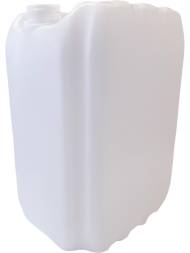 Канистра пластиковая штабелируемая, 20 л, 295х235х401 мм, антибульк, белый [3844]