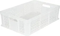 Ящик пластиковый сплошной, 600×400×180 мм, 35 л, зелёный [706.02.01]