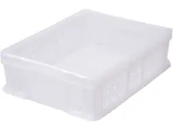 Ящик пластиковый сплошной, 400×300×120 мм, 10.6 л, зелёный [701.02.02]