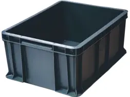 Ящик пластиковый сплошной, 400×300×180 мм, 16.6 л, синий [702.03.02]